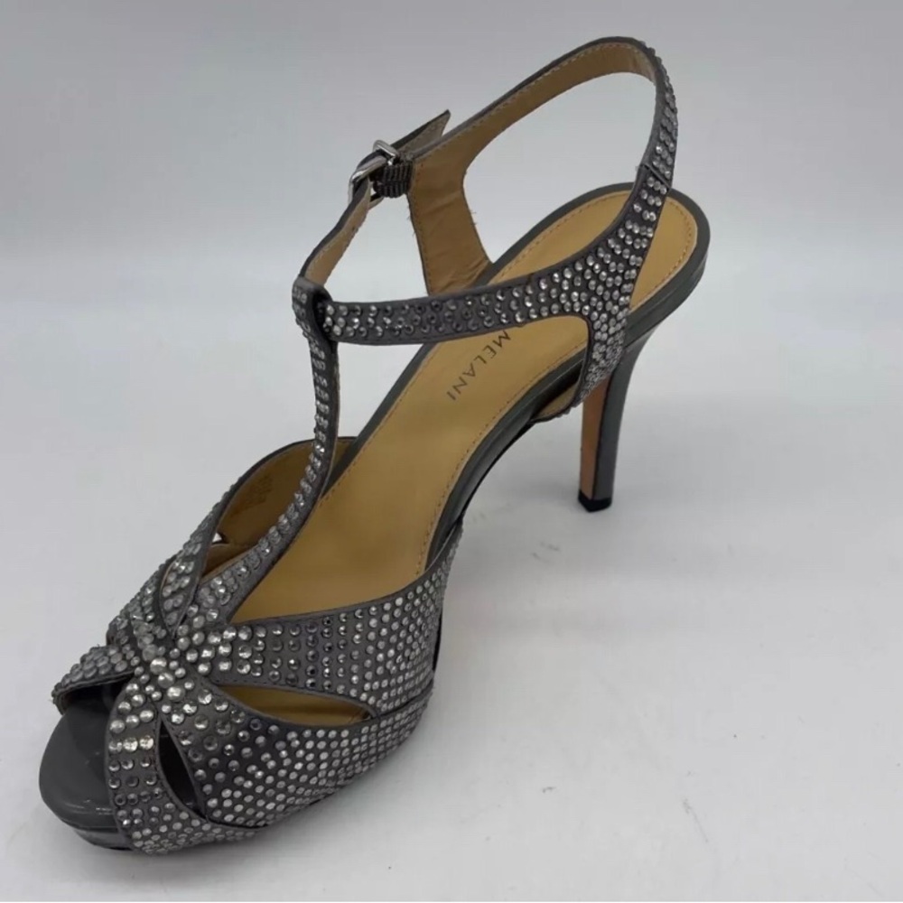 Antonio Melani Bronze Metallic Platform Heels Size 8